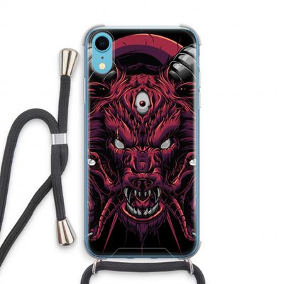Hell Hound and Serpents: iPhone XR Transparant Hoesje met koord