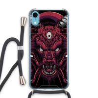 Hell Hound and Serpents: iPhone XR Transparant Hoesje met koord