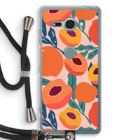 Perzik: Sony Xperia XZ2 Compact Transparant Hoesje met koord Perzik: Sony Xperia XZ2 Compact Transparant Hoesje met koord