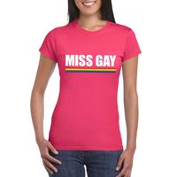 LGBT shirt roze Miss Gay dames