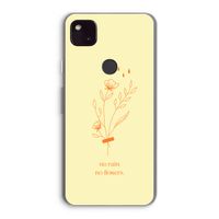 No rain no flowers: Google Pixel 4a 5G Transparant Hoesje