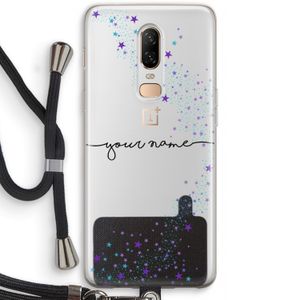 Sterren: OnePlus 6 Transparant Hoesje met koord