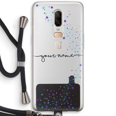Sterren: OnePlus 6 Transparant Hoesje met koord