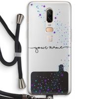 Sterren: OnePlus 6 Transparant Hoesje met koord