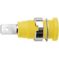 Schützinger SEB 6452 Ni / GNGE Veiligheids-labconnector, female Bus, inbouw verticaal Stift-Ø: 4 mm Groen, Geel 1 stuk(s)