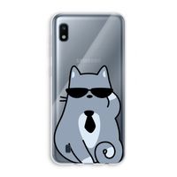 Cool cat: Samsung Galaxy A10 Transparant Hoesje