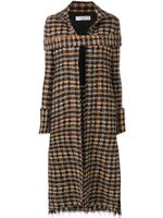 Victoria Beckham manteau long en tweed - Noir