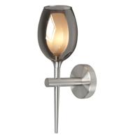 Highlight WandlampBelle nikkel met smoke glas - W3142.19