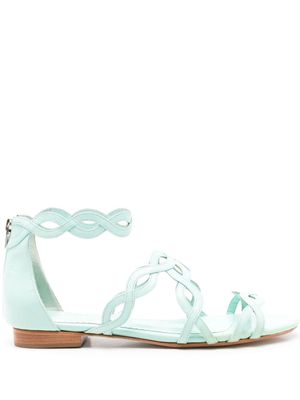 Sarah Chofakian sandales Naomi en cuir - Bleu