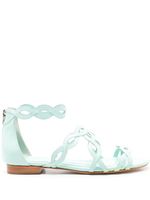 Sarah Chofakian sandales Naomi en cuir - Bleu