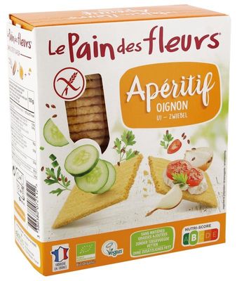 Krokante bio crackers met ui glutenvrij