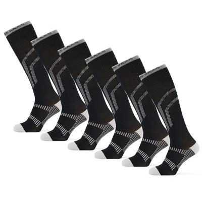 Poederbaas Skisokken Lightweight 6-pack Zwart-35/38
