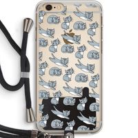 Poezen: iPhone 6 PLUS / 6S PLUS Transparant Hoesje met koord