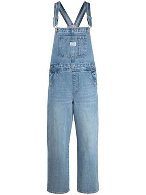 Levi's salopette en jean à patch logo - Bleu