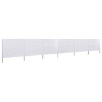 The Living Store Inklapbaar Windscherm - 800 x 120 cm - Nonwoven stof en hout - thumbnail