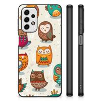 Samsung Galaxy A23 Dierenprint Telefoonhoesje Vrolijke Uilen