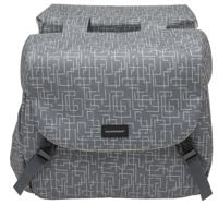 Newlooxs Mondi joy dubbele fietstas - racktime snap-it - waterafstotend polyester - 38l - ivy walnut