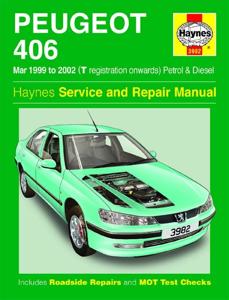Haynes Werkplaatshandboek Peugeot 406 benzine & diesel (maart 1999 - 2002) 3982