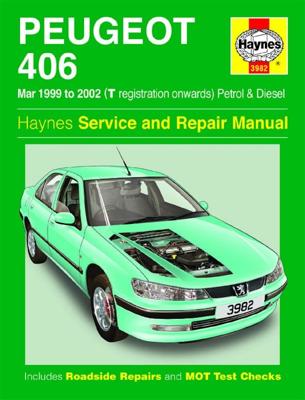 Haynes Werkplaatshandboek Peugeot 406 benzine & diesel (maart 1999 - 2002) 3982