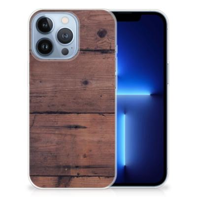 Apple iPhone 13 Pro | Bumper Hoesje | Old Wood
