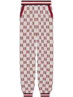 Gucci pantalon à motif monogrammé - Blanc - thumbnail