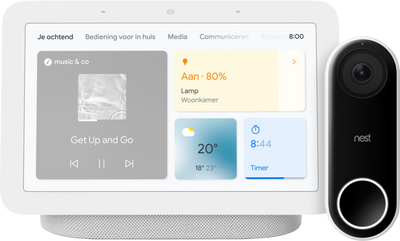 Google Nest Hello + Nest Hub 2 Chalk
