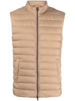 Herno gilet matelassé à fermeture zippée - Marron