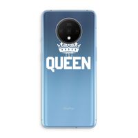 Queen zwart: OnePlus 7T Transparant Hoesje
