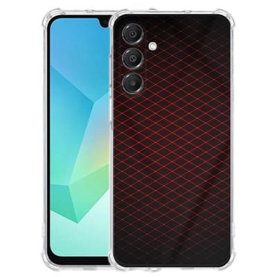 TPU Telefoonhoesje Samsung Galaxy A17 - Geruit Rood schokabsorberende backcover