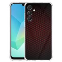 TPU Telefoonhoesje Samsung Galaxy A17 - Geruit Rood schokabsorberende backcover