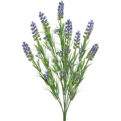 Lavendel kunstplant bundeltje - bosje - paars - 44 cm