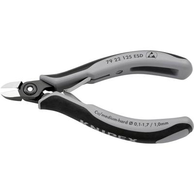 Knipex Elektronik-Seitenschneider ESD Präzision 125mm, ohne Facette 79 22 125 ESD ESD Zijkniptang Zonder facet 125 mm