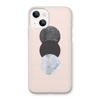 Marmeren cirkels: iPhone 13 mini Transparant Hoesje