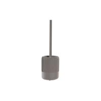 Toiletborstel DKD Home Decor 11 X 11 X 36,5 CM Grijs Cement Roestvrij staal