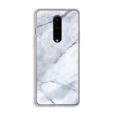 Witte marmer: OnePlus 8 Transparant Hoesje