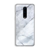 Witte marmer: OnePlus 8 Transparant Hoesje