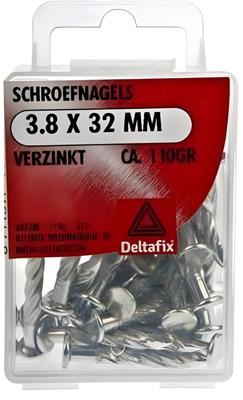 Schroefnagel 3,8x32mm verz 110gr - Deltafix
