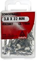 Schroefnagel 3,8x32mm verz 110gr - Deltafix