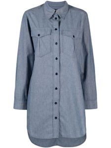 ISABEL MARANT robe-chemise Bridget en chambray à boutonnière - Bleu