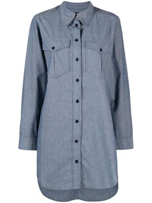ISABEL MARANT robe-chemise Bridget en chambray à boutonnière - Bleu