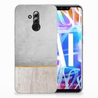 Huawei Mate 20 Lite | Bumper Hoesje | Wood Concrete