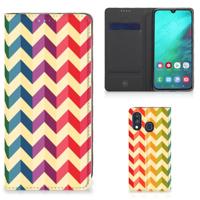 Samsung Galaxy A40 | Hoesje met Magneet | Zigzag Multi Color