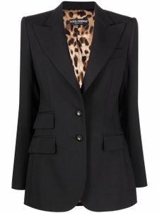 Dolce & Gabbana blazer à simple boutonnage - Noir