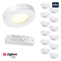 Set LED-opbouwspot Zigbee Adria wit 3W dimbaar