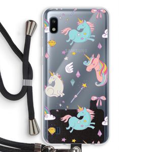 Fantasiewereld: Samsung Galaxy A10 Transparant Hoesje met koord