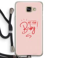 Not Your Baby: Samsung Galaxy A5 (2016) Transparant Hoesje met koord