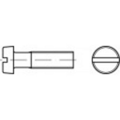 TOOLCRAFT TO-5445318 Cilinderkopschroeven M1.4 3 mm Sleuf DIN 84 Messing 100 stuk(s)