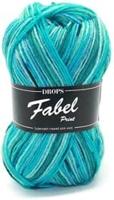 Drops Fabel Print 340 Blue Lagoon