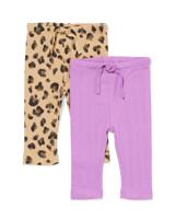 HEMA Babylegging Rib - 2 Stuks Paars (paars)