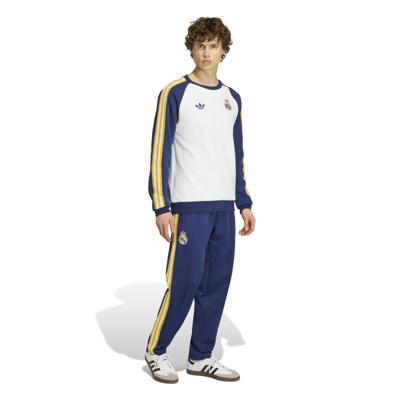 adidas Real Madrid Originals Crew Trainingspak Wit Donkerblauw Lichtoranje